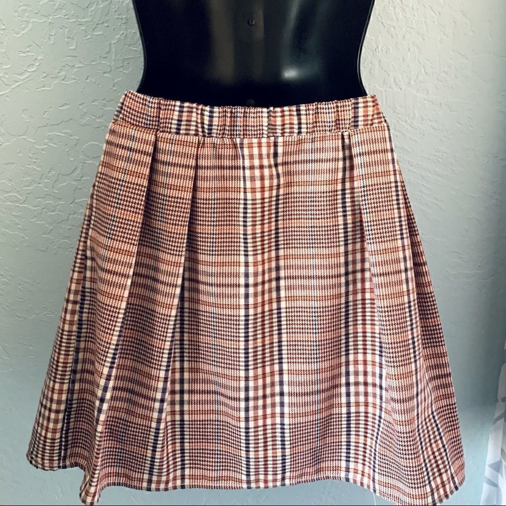 Urban Outfitters Tartan Plaid School Girl Pleated Mini Skirt Size Small - Picture 5 of 7